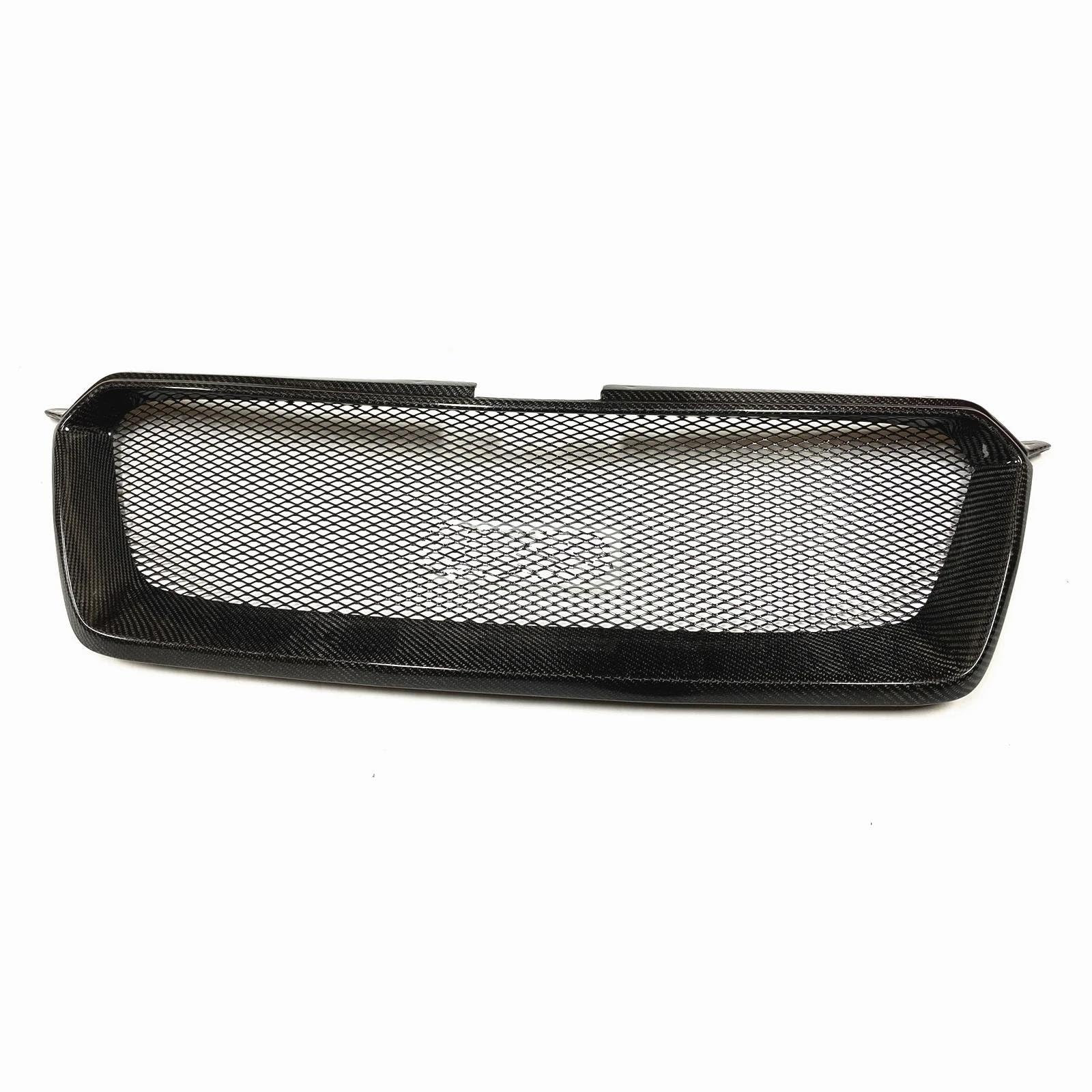 Auto Kühlergrill Für Subaru Für Impreza 2.0i 2012.7-2016 Echte Kohlefaser/Fiberglas Wabenstil Obere Stoßstangenhaube Mesh-Gitter Kühlergrill Front Kühlergrill(Carbon Fiber) von IBNBRO