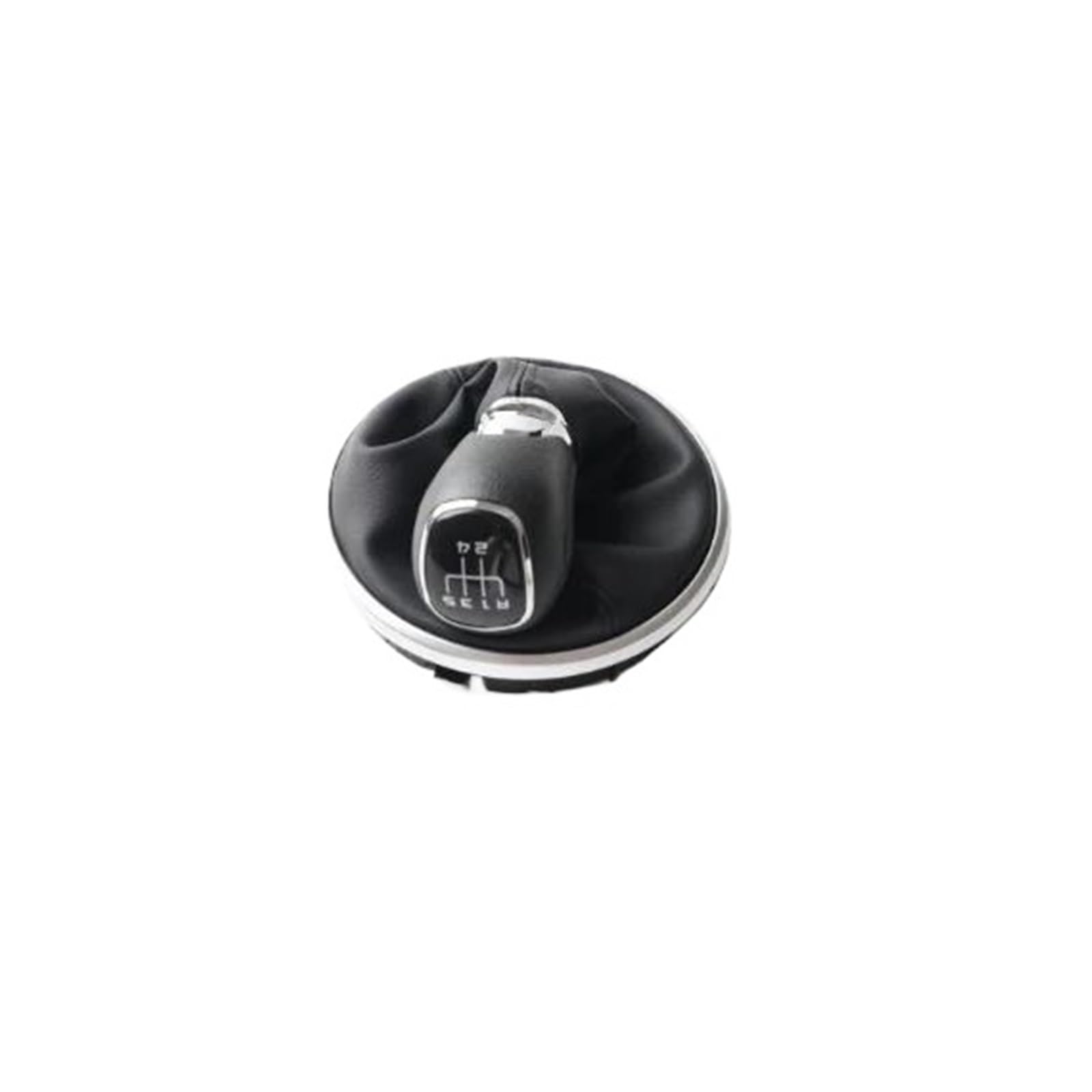 Auto Schalthebel Für Skoda Für Fabia 2 II Für Roomster Griff 2006 2007 2008-2010 5J0711113F Schalthebel 5JD711113E Knob Shift Auto Teile Auto-Schaltknauf(5-Speed Silver) von IBNBRO