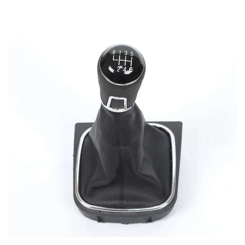 Auto Schalthebel Für VW Für Golf 6 5 Für Kaninchen Für Jetta MK5 MK6 2004-2014 Getriebe Stick Schaltknauf MT Hebel Griff Auto Innen Ersatz Teile Auto-Schaltknauf(6 Speed Suit Black) von IBNBRO