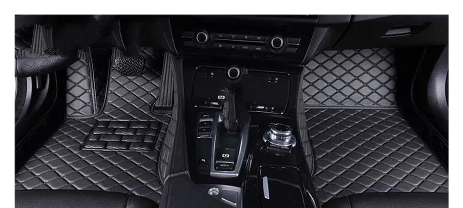 Autofußmatten Für Infiniti Für FX Für FX30 Für FX35 Für FX37 Für FX45 Für FX50 Custom Car Fußmatten Auto Teppiche Fuß Coche Zubehör Auto Fußmatten(All Black,2009-2022) von IBNBRO