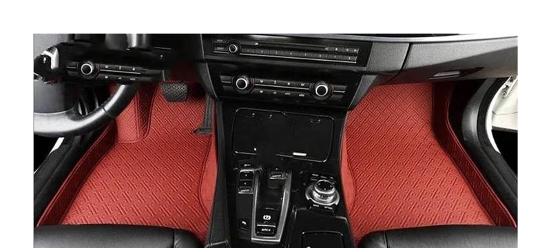 Autofußmatten Für KIA Für Opirus Für Amanti 2003 2004 2005 2006 2007 2008 2009 2010 Custom Car Fußmatten Auto Teppiche Fuß Coche Zubehör Auto Fußmatten(Claret) von IBNBRO