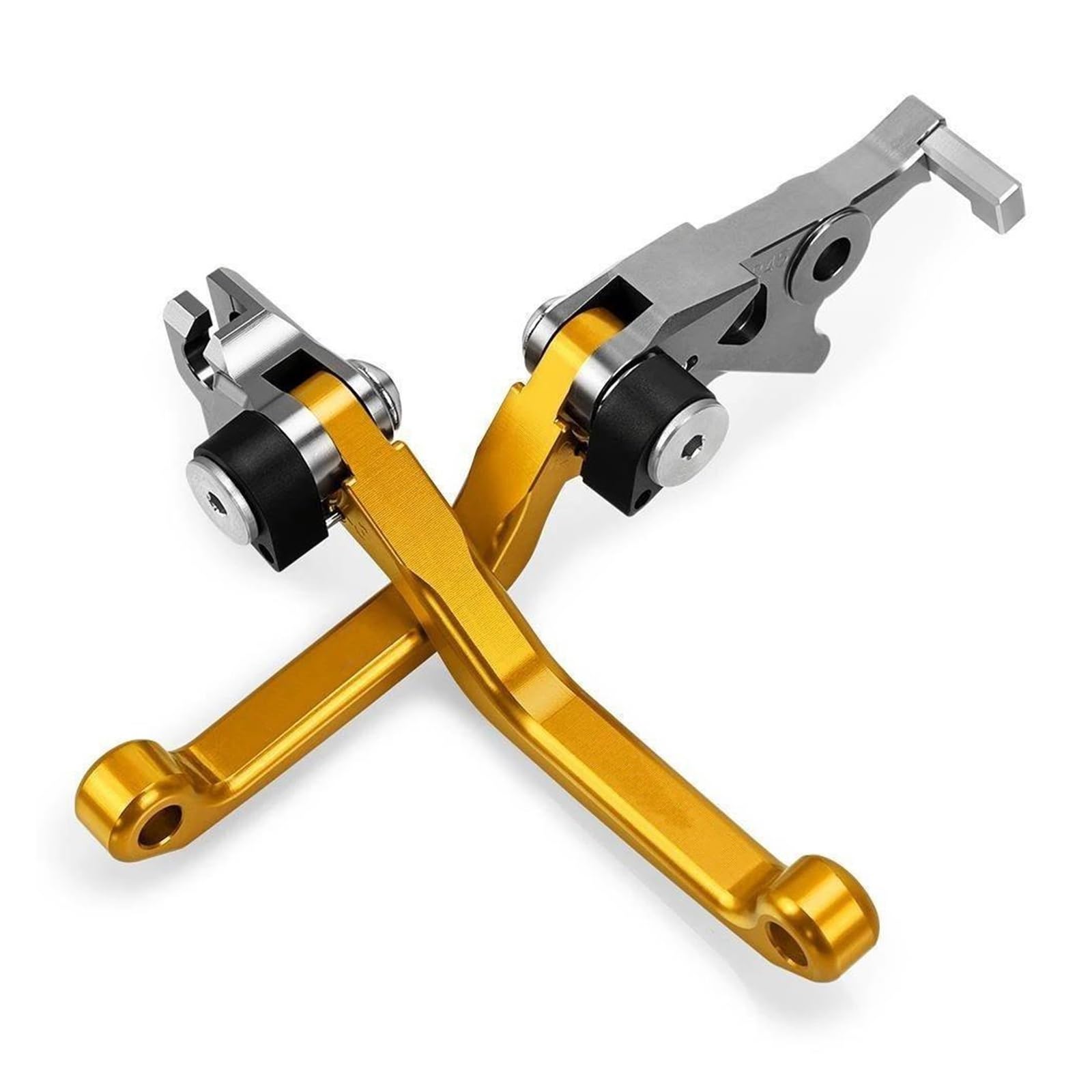 Bremshebel Für CRF250L 2012-2021 2020 2019 2018 Pivot Bremse Kupplung Hebel Motorrad Teile Racing Bremsen Griff Dirt Bike Für CRF 250L Bremsgriff(A Pair Gold) von IBNBRO