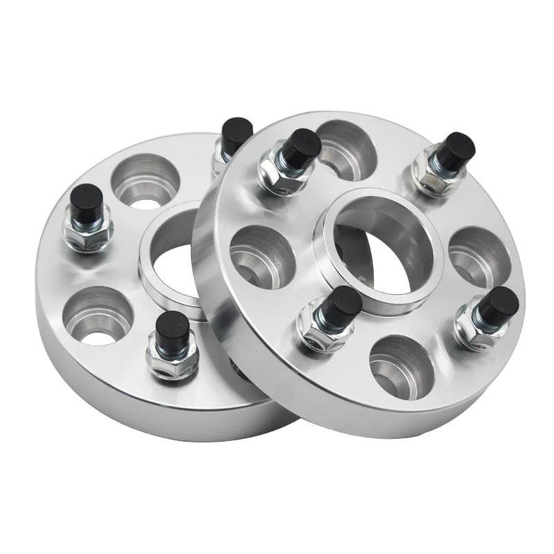 Distanzscheibe Räder 2 STÜCKE 15mm 20mm Hub Adapter Spacer 4 * 108 Hub Centric 65,1mm Alufelgen Spacer Für Peugeot Für Citroen Spürverbreiterungsatz(15mm Silver) von IBNBRO