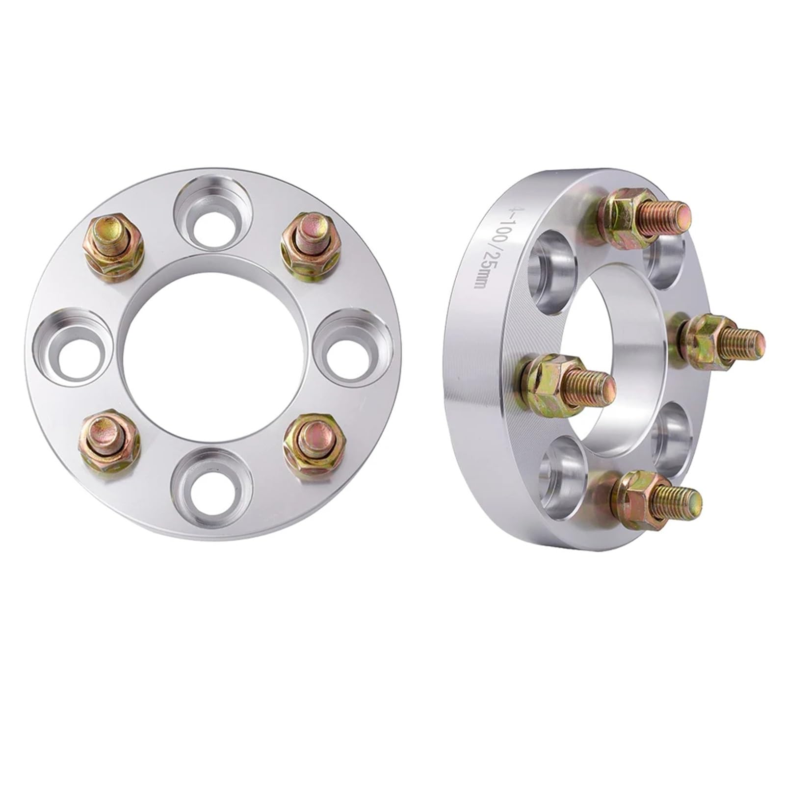 Distanzscheibe Räder 4 Stücke Auto Rad Spacer Adapter PCD 4x100 Zentrum Bohrung 67MM Gewinde M12x1.5 Dicke 25MM Hub Centric 4 Lug Spürverbreiterungsatz von IBNBRO