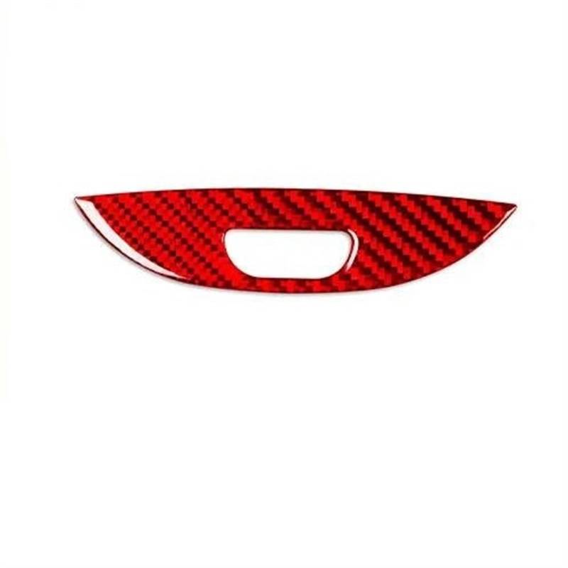 Für X5 Für E53 2000-2006 Carbon Faser Zentrale Armlehne Lagerung Box Schalter Panel Abdeckung Auto Innen Zubehör Dekorative Aufkleber Auto Dekorative Aufkleber Innenbereich(Red) von IBNBRO