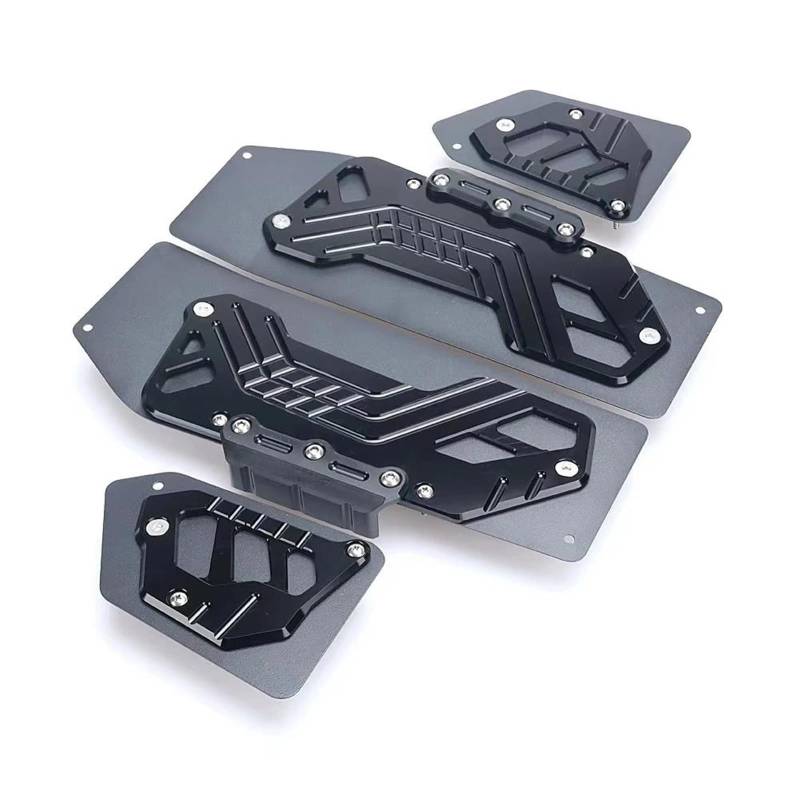 Fußrasten Motorrad Für ADV350 Für ADV Für 350 Für ADV-350 Für Adv350 2022 2023 Motorrad Zubehör CNC Aluminium Fußmatten Fußrasten Fußpolster Pedal Platte Motorrad Fußrasten(Schwarz) von IBNBRO