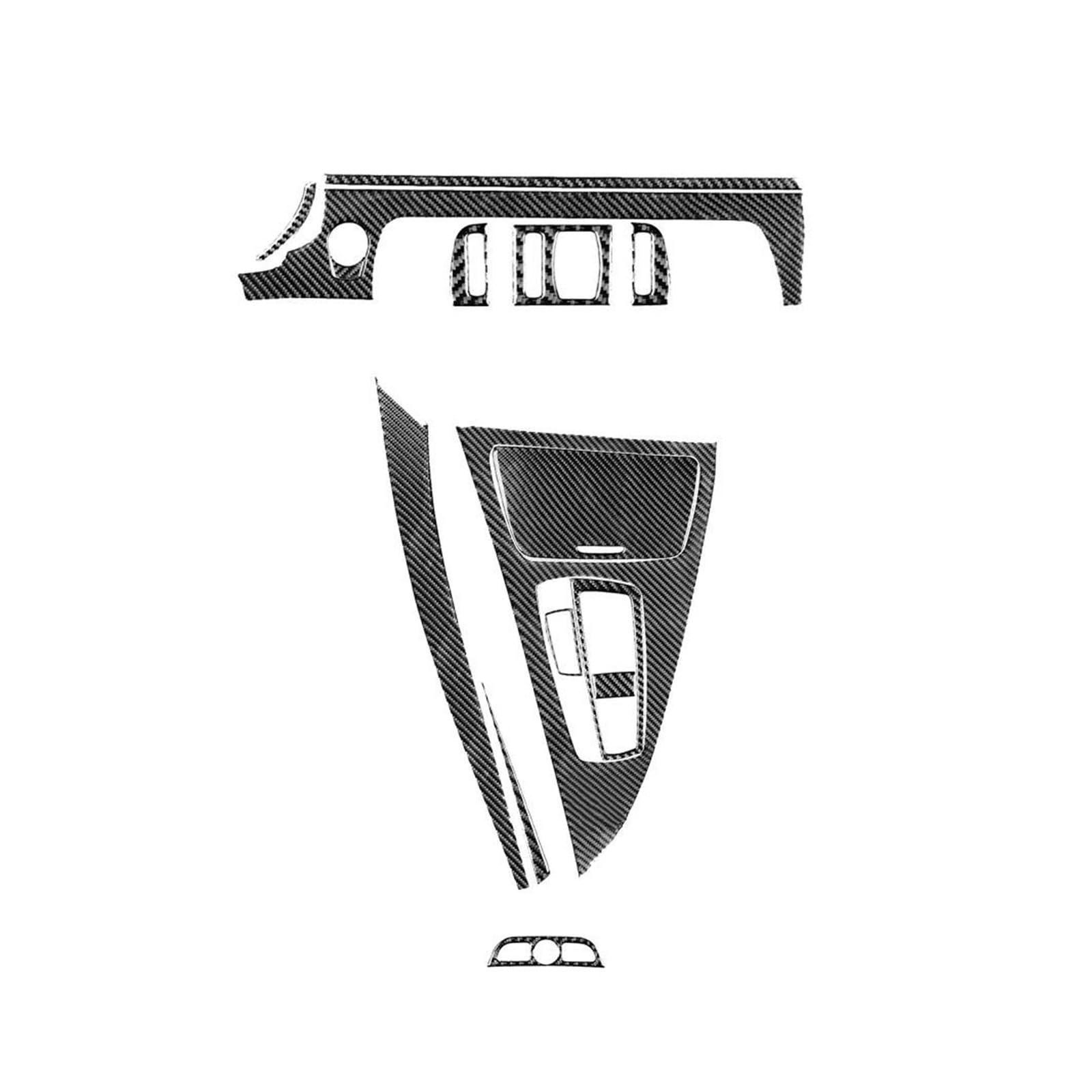 Schalttafelabdeckung Trims Für 6 Series F12 F13 F06 2011-2018 Dashboard Übertragung Panel Carbon Faser Aufkleber Zubehör Mittelkonsole Interieurleisten Aufkleber von IBNBRO