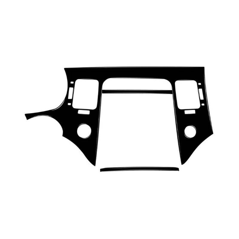 Schalttafelabdeckung Trims Für Azera 2006-2011 Carbon Fiber Center Console Radio Panel Schmücken Abdeckung Trim Aufkleber Auto Zubehör Mittelkonsole Interieurleisten Aufkleber(Schwarz) von IBNBRO