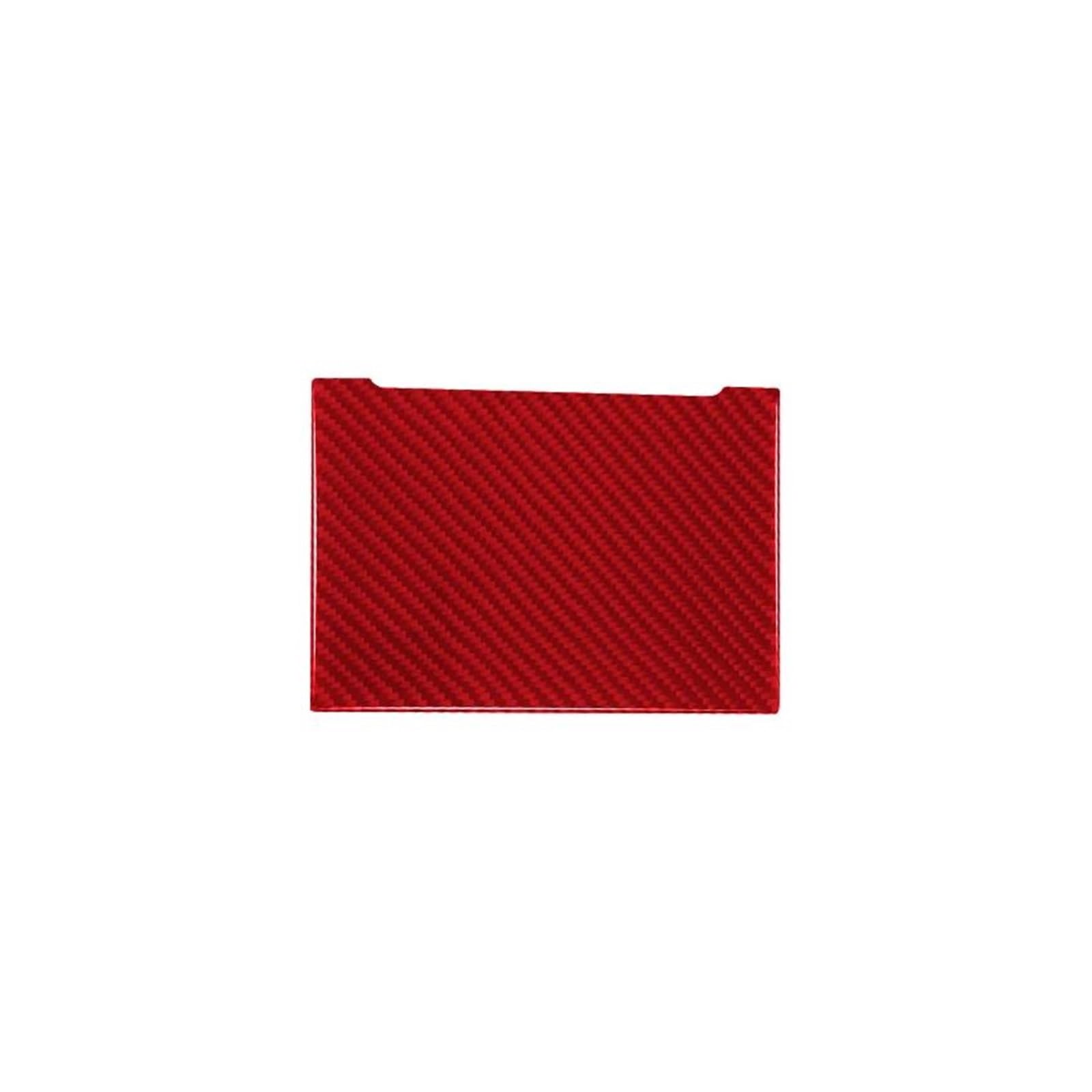 Schalttafelabdeckung Trims Für Azera 2006-2011 Carbon Fiber Center Konsole Wasser Tasse Halter Dekorative Abdeckung Trim Aufkleber Aufkleber Mittelkonsole Interieurleisten Aufkleber(Red Carbon Fiber) von IBNBRO