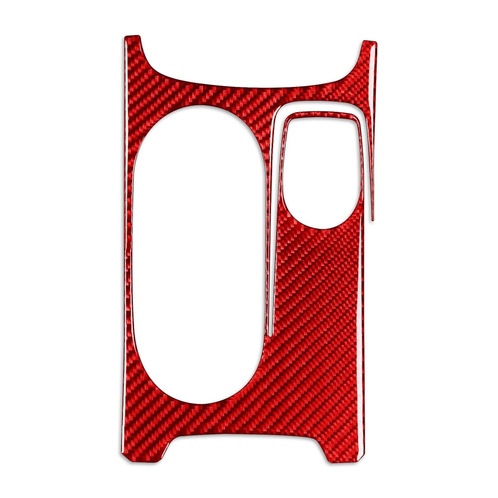 Schalttafelabdeckung Trims Für Benz Für CLA Für GLA C117 X156 2014-2019 Carbon Fiber Center Armlehne Getränkehalter Surround Abdeckung Mittelkonsole Interieurleisten Aufkleber(Red RHD) von IBNBRO