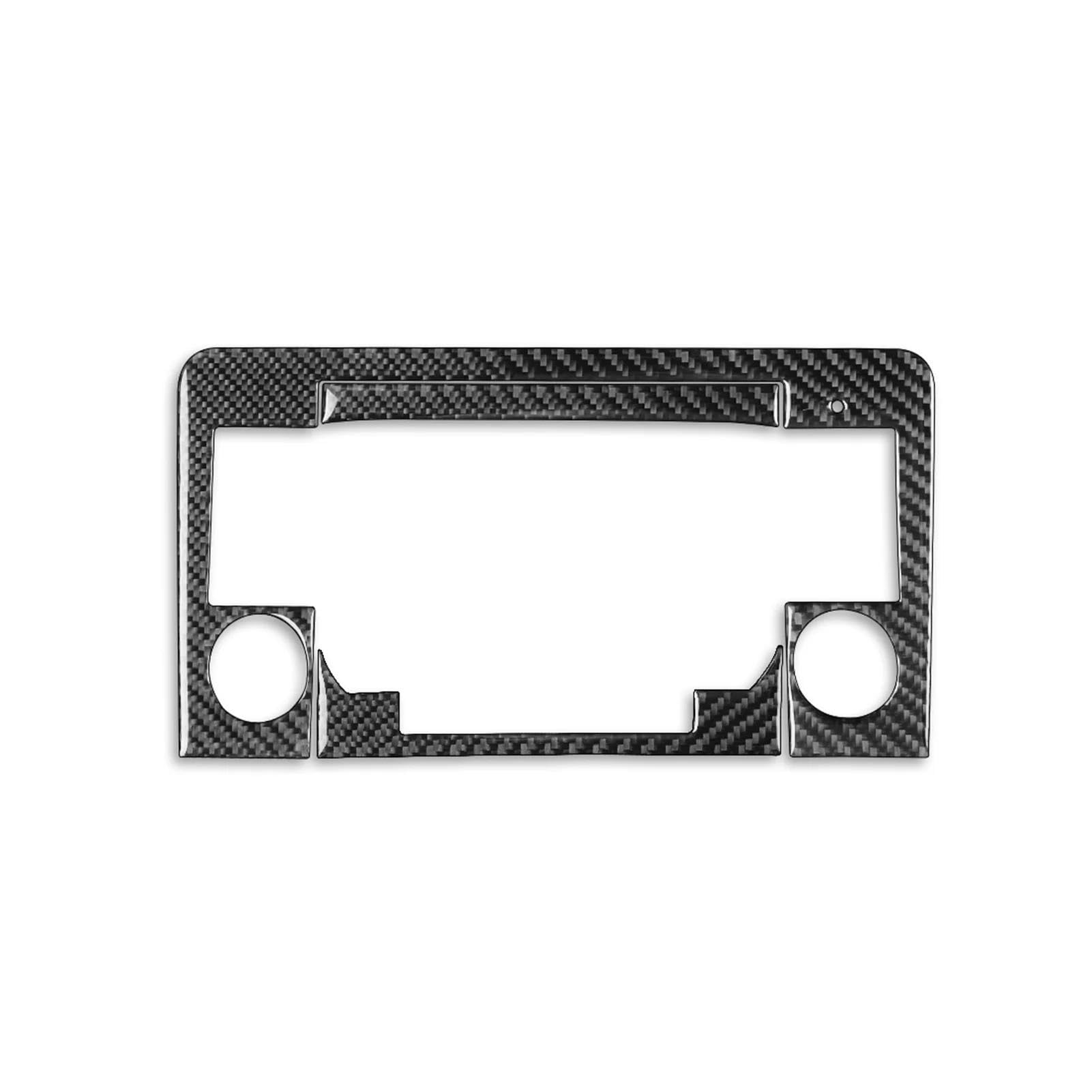 Schalttafelabdeckung Trims Für Benz M-klasse W164 2005-2011 Carbon Fiber Radio Navigation Panel Trim Abdeckung Dekoration Aufkleber Mittelkonsole Interieurleisten Aufkleber(Black A) von IBNBRO