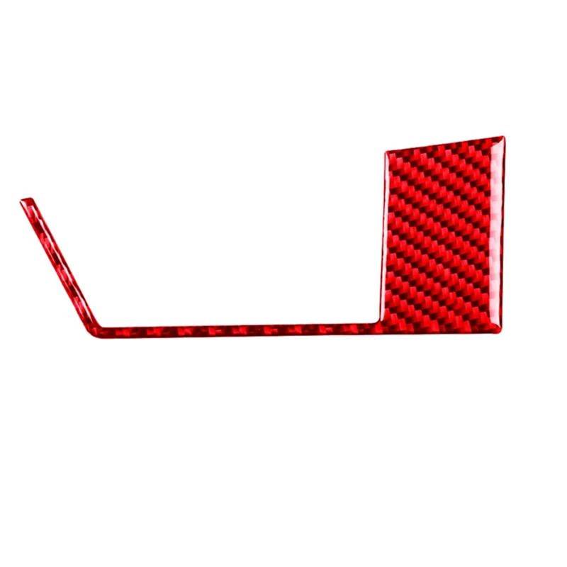 Schalttafelabdeckung Trims Für Dodge Für Challenger 2008-2014 Center Control Lade Port Panel Dekorative Abdeckung Streifen Carbon Fiber Trim Mittelkonsole Interieurleisten Aufkleber(Red Carbon Fiber) von IBNBRO