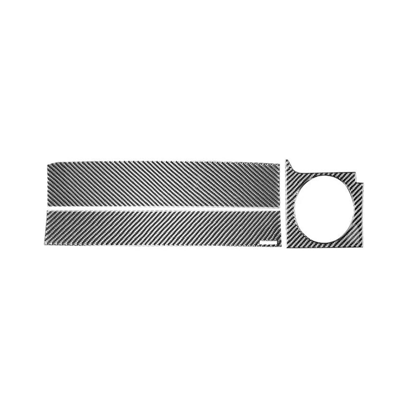 Schalttafelabdeckung Trims Für Ford Für Mustang GT S197 2005-2009 Carbon Fiber Auto Copilot Instrument Panel Trim Abdeckung Vent Dekor Rahmen Aufkleber Mittelkonsole Interieurleisten Aufkleber(Left-ha von IBNBRO