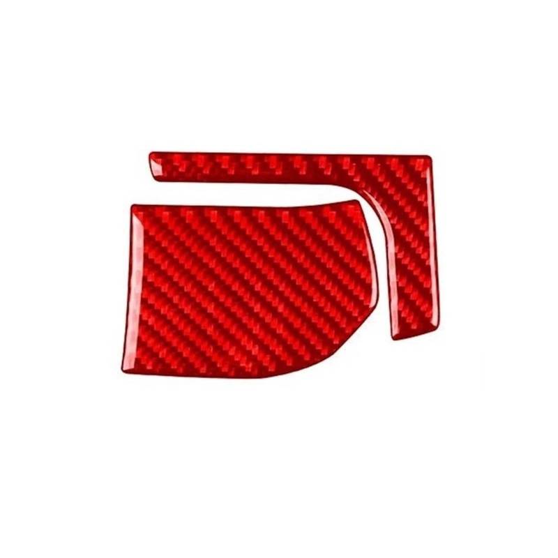 Schalttafelabdeckung Trims Für Toyota Für Camry 2015-2017 Carbon Fiber Scheinwerfer Schalter Control Panel Trim Abdeckung Auto Innen Dekoration Aufkleber Mittelkonsole Interieurleisten Aufkleber(Red1) von IBNBRO