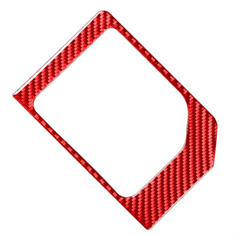 Schalttafelabdeckung Trims Für Toyota Für Tundra 2014-2021 Carbon Fiber Auto Getriebe Shift Panel Abdeckung Dekorative Trim Mittelkonsole Interieurleisten Aufkleber(Carbon Fiber Red) von IBNBRO