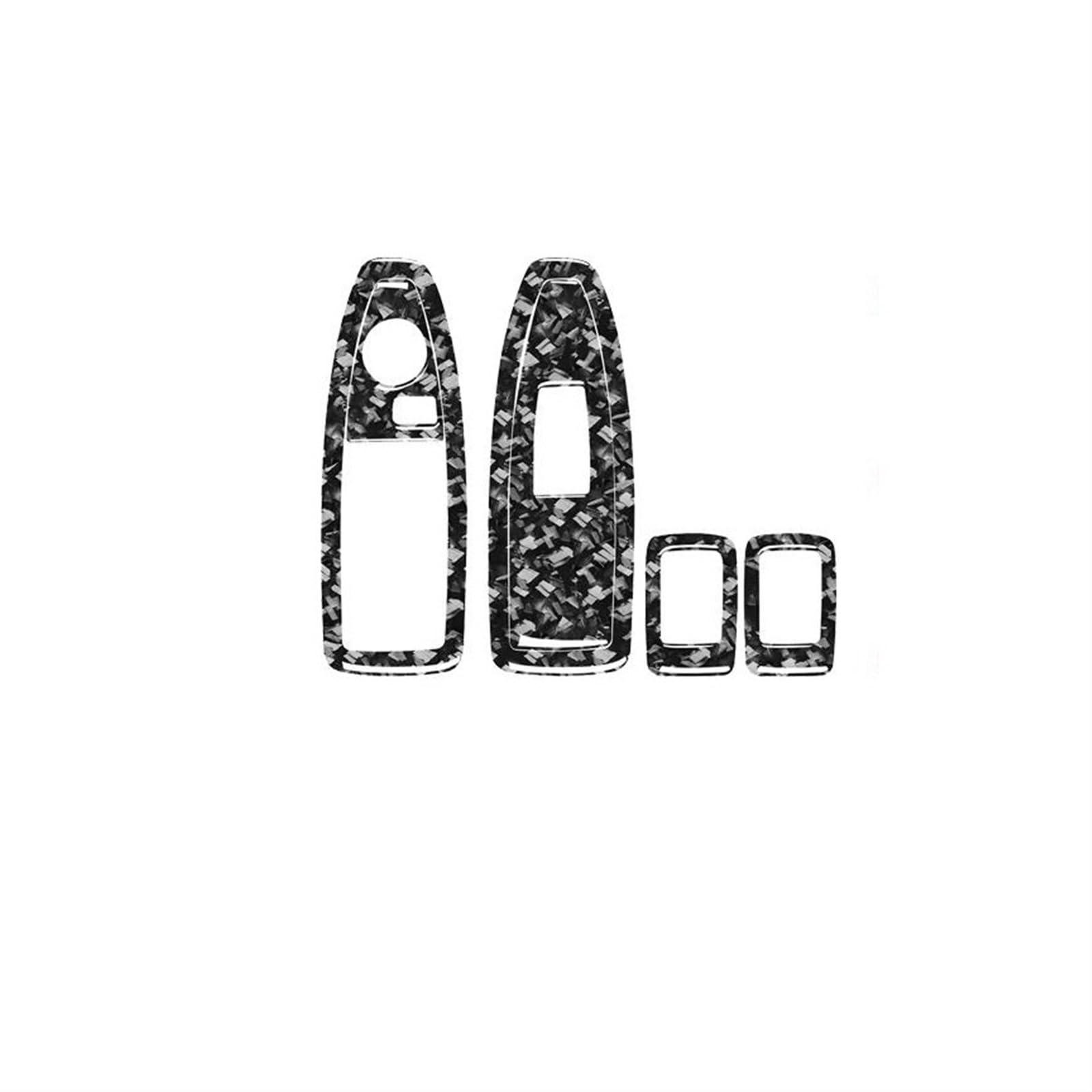 Schalttafelabdeckung Trims Für X1 Für X2 F48 F39 2016-2021 Geschmiedete Kohlefaser-Schalttafel-Set Verkleidungsabdeckung Auto-Innenaufkleber Mittelkonsole Interieurleisten Aufkleber(27) von IBNBRO