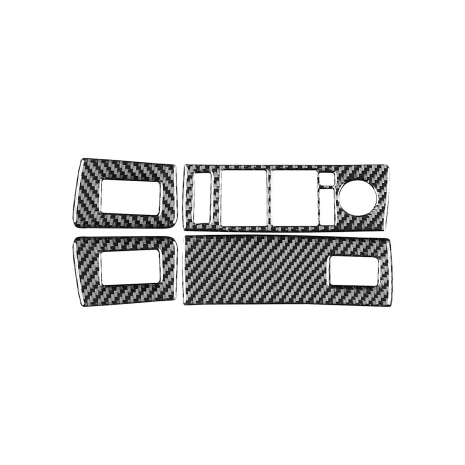 Schalttafelabdeckung Trims Für X5 E53 2000-2006 LHD Carbon Faser Auto Windows Lift Schalter Rahmen Abdeckung Trim Mittelkonsole Interieurleisten Aufkleber von IBNBRO