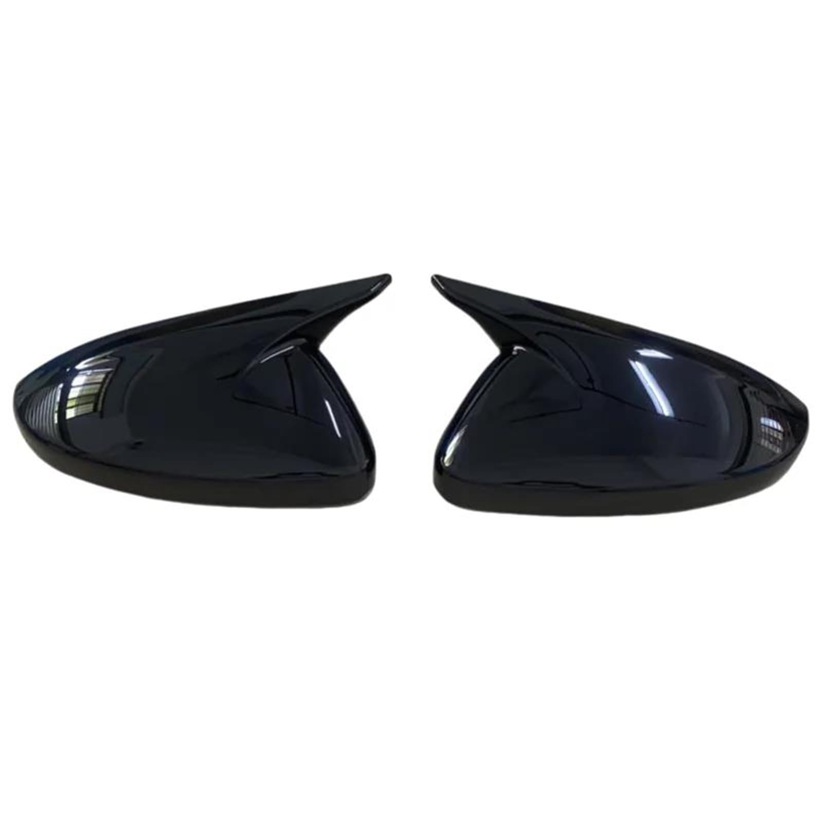 Tür Außenspiegelkappe Für Peugeot 208 307 308 408 508 2013-2023 Rückspiegelabdeckung Flügelkappengehäuse Spiegelabdeckungen(Glossy Black) von IBNBRO