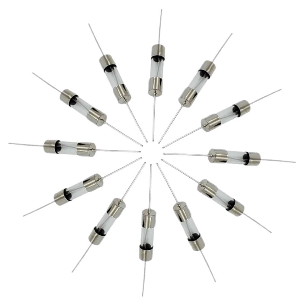 10PCS 5**20mm 250V Glas-Sicherungsröhre mit langsamer Auslösung und einem Pin,T10A von IBYZSO