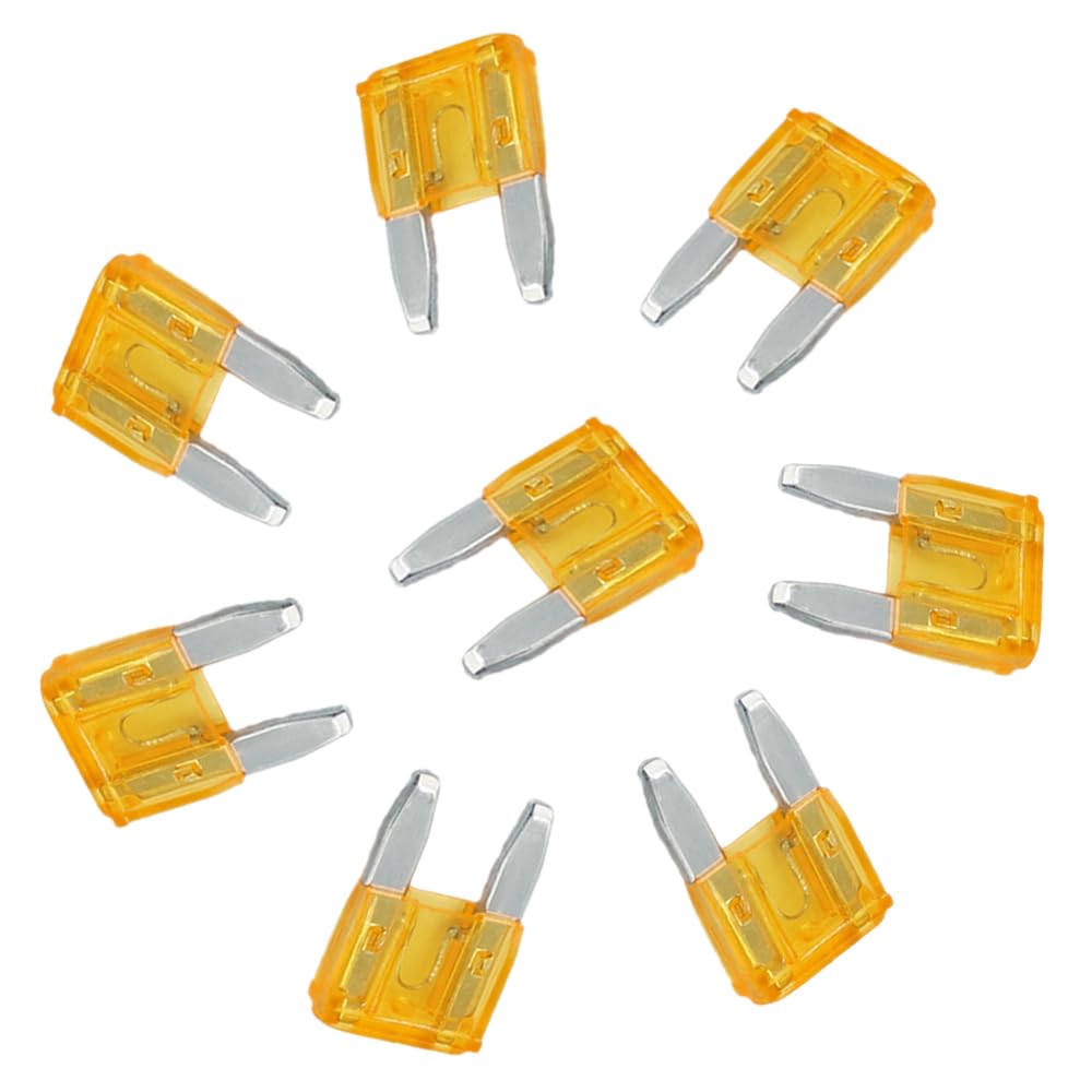 10PCS Autosicherungsstecker Autozigarettenanzünder Klein Autospezifisches Zubehör,20A Gelb von IBYZSO