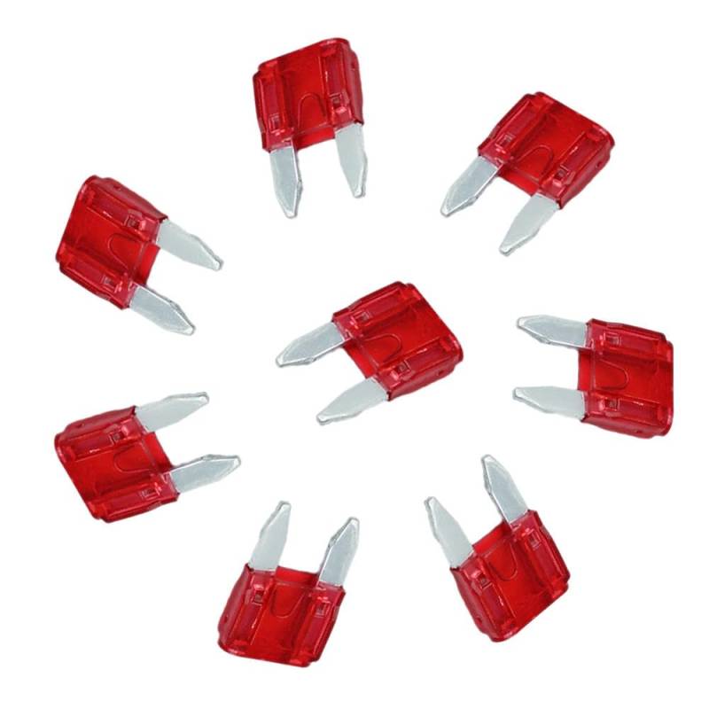 10PCS Autosicherungsstecker Zigaretteanzünder Mini klein mittel,10A Rot,Kleiner Stecker von IBYZSO