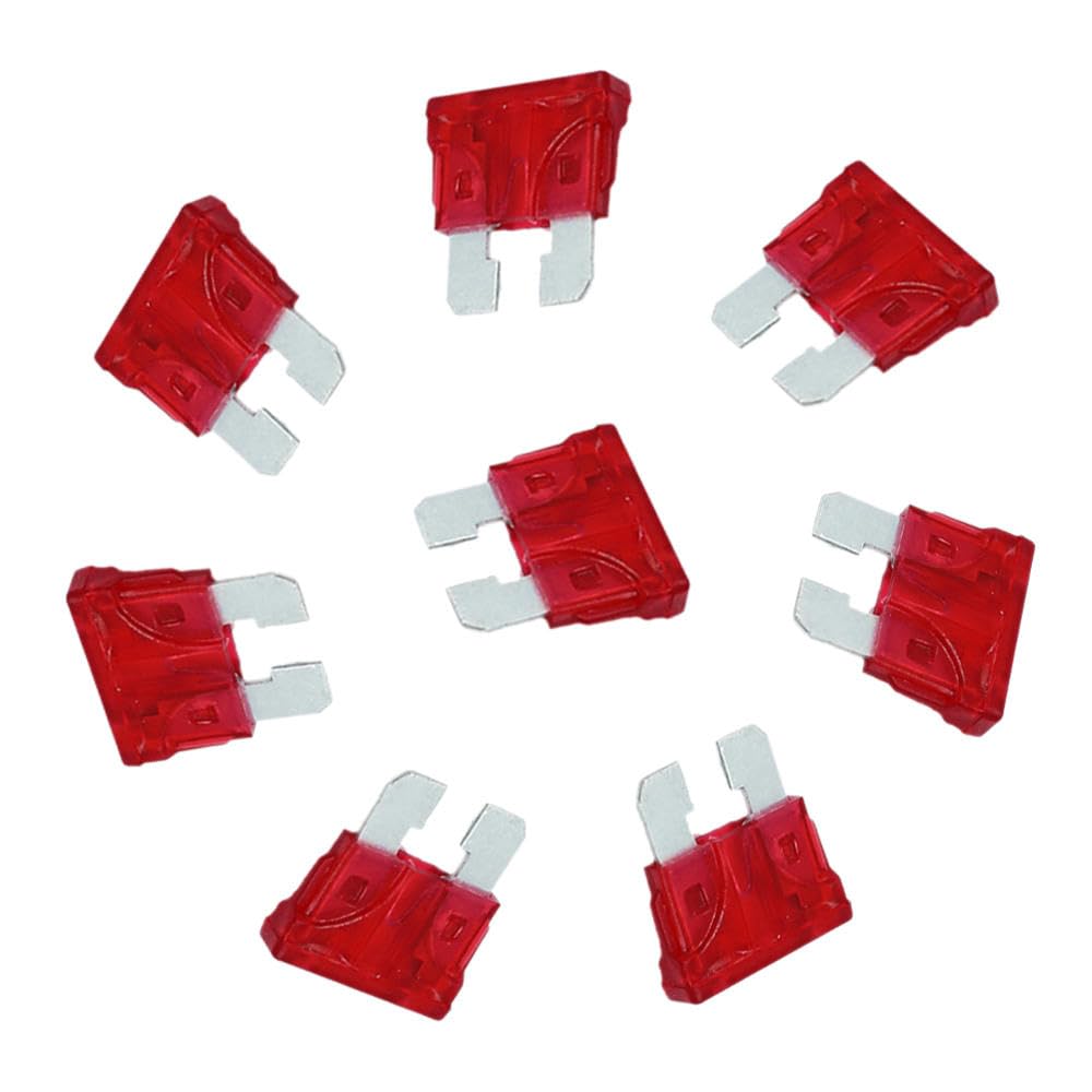 10PCS Autosicherungsstecker Zigaretteanzünder Mini klein mittel,10A Rot,Mittlerer Stecker von IBYZSO