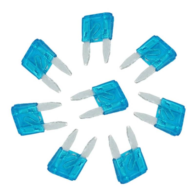 10PCS Autosicherungsstecker Zigaretteanzünder Mini klein mittel,15A Blau,Kleiner Stecker von IBYZSO