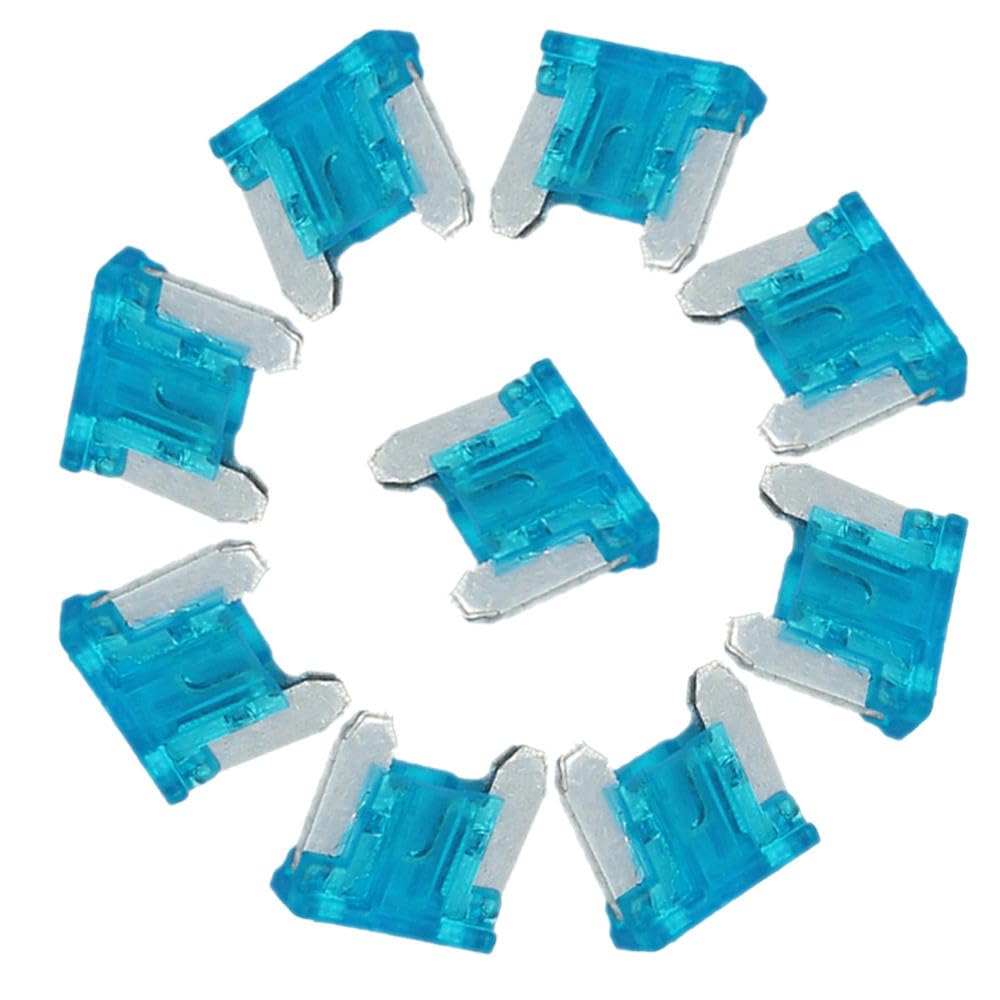 10PCS Autosicherungsstecker Zigaretteanzünder Mini klein mittel,15A Blau,Mini-Stecker von IBYZSO