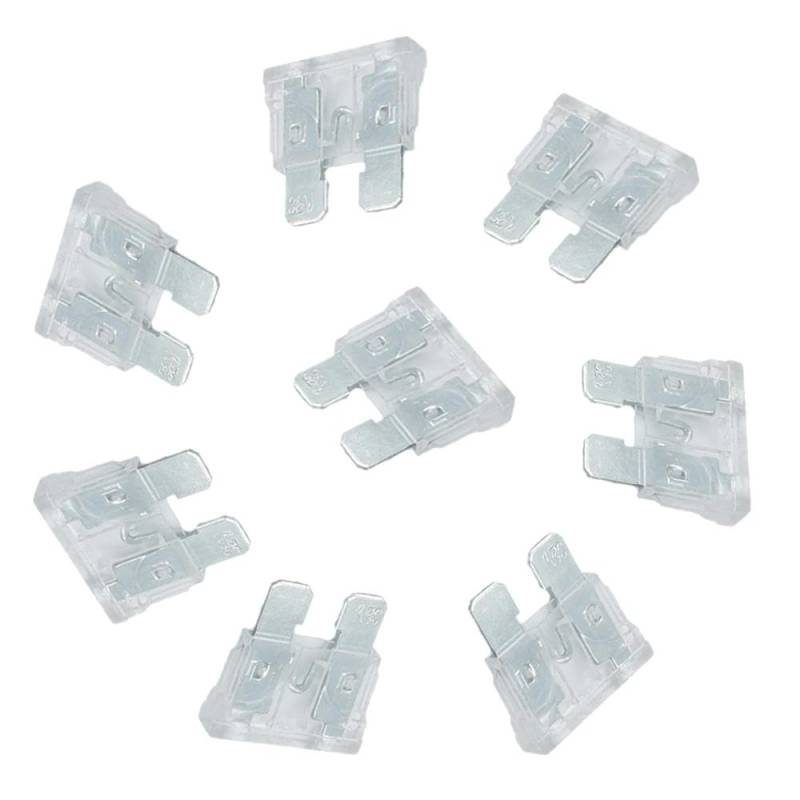 10PCS Autosicherungsstecker Zigaretteanzünder Mini klein mittel,25A Transparent,Mittlerer Stecker von IBYZSO