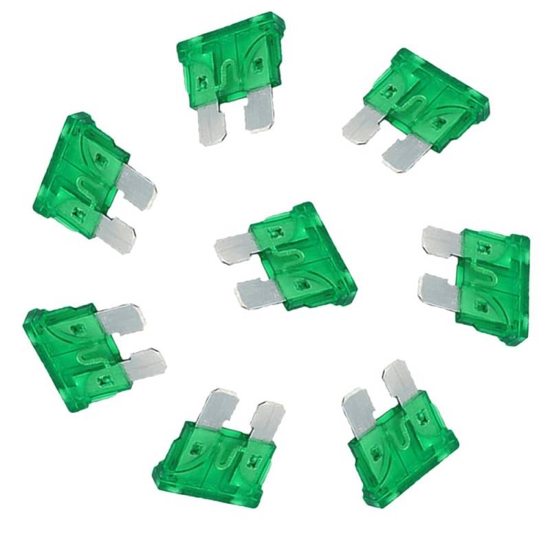 10PCS Autosicherungsstecker Zigaretteanzünder Mini klein mittel,30A Grün,Mittlerer Stecker von IBYZSO