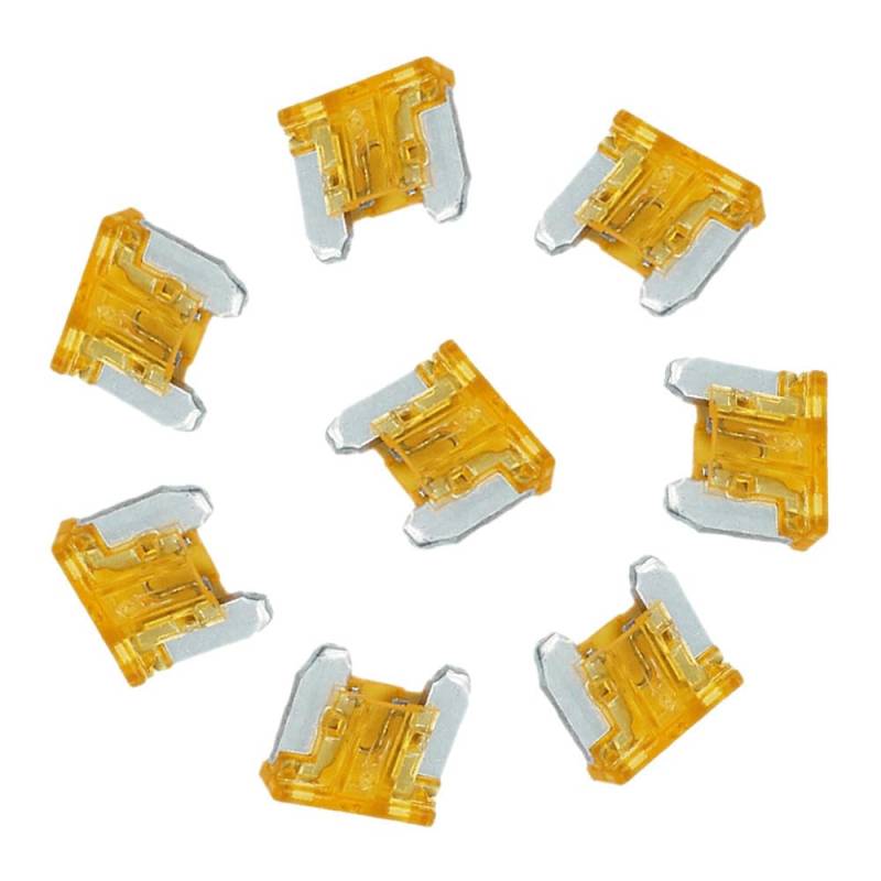 10PCS Autosicherungsstecker Zigaretteanzünder Mini klein mittel,5A Orange,Mini-Stecker von IBYZSO