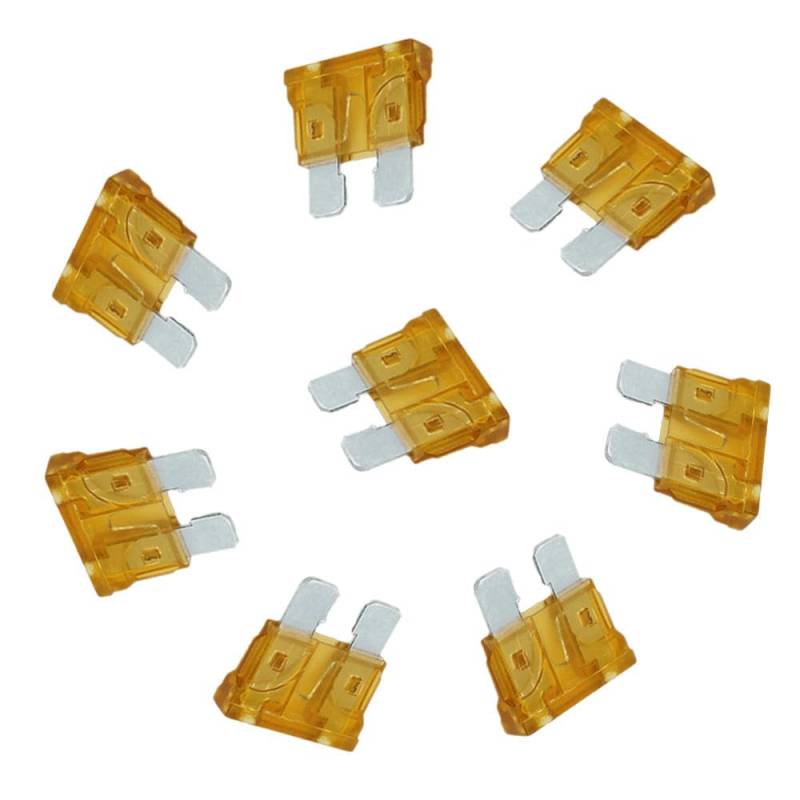 10PCS Autosicherungsstecker Zigaretteanzünder Mini klein mittel,5A Orange,Mittlerer Stecker von IBYZSO