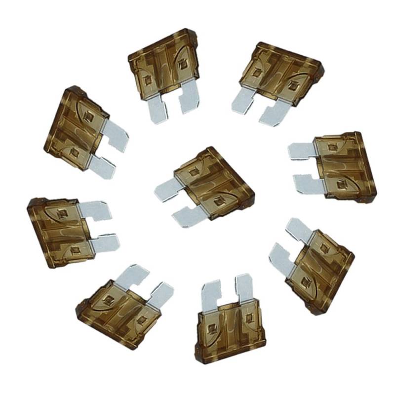 10PCS Autosicherungsstecker Zigaretteanzünder Mini klein mittel,7.5A Braun,Mittlerer Stecker von IBYZSO