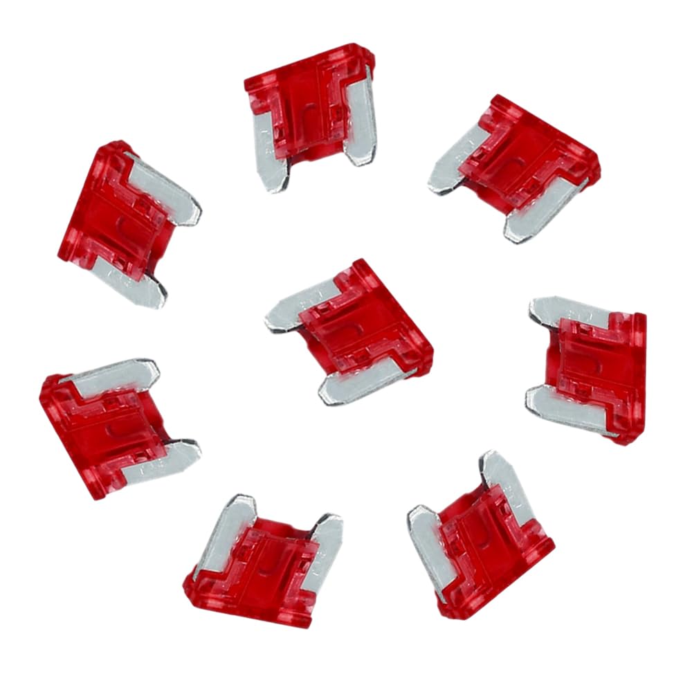 10PCS Mikro Autofussschalter Automatik-Blatt-Sicherung,10A Rot von IBYZSO