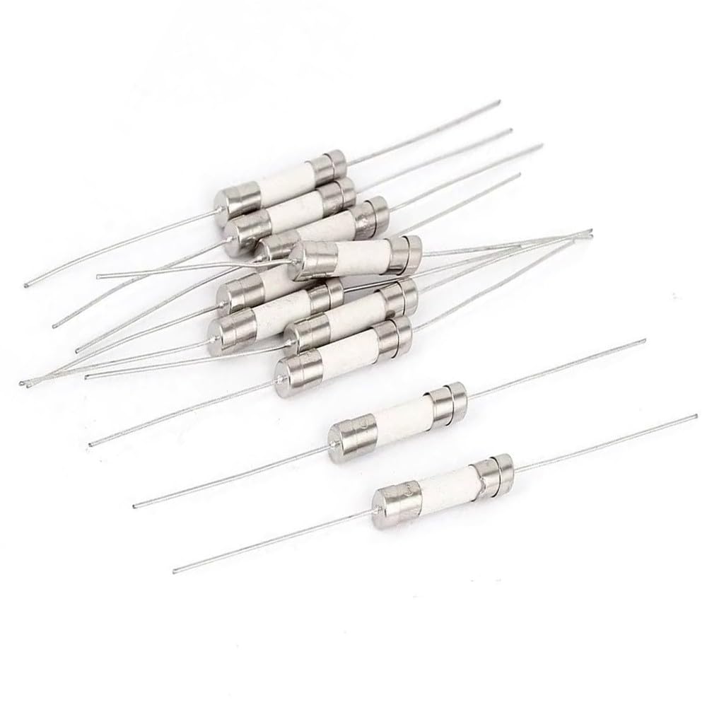 10PCS T3.15A 3150mA 250V langsamer Sicherung Keramik-Röhre mit Stift,3.6 * 10mm von IBYZSO