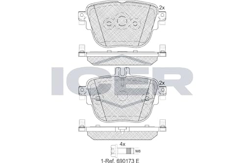 Bremsbeläge Kompatibel mit Mercedes CLS A238 C238 2016-> von Autoteile Gocht von ICER