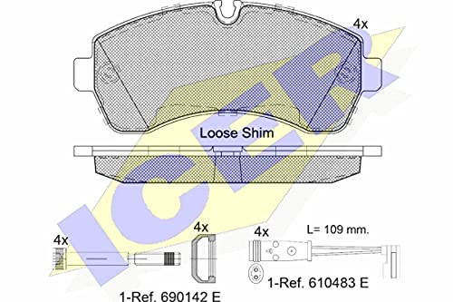 Icer 141785-203 Bremsbelagsatz von ICER