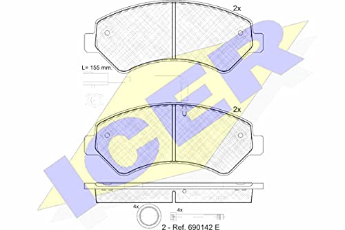 Icer 141836–203 Bremsbeläge von ICER