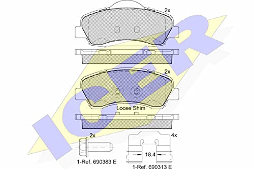 Icer 182131 Bremsbeläge von ICER