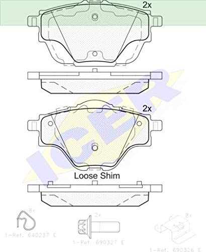 Icer 182161 Bremsbeläge von ICER