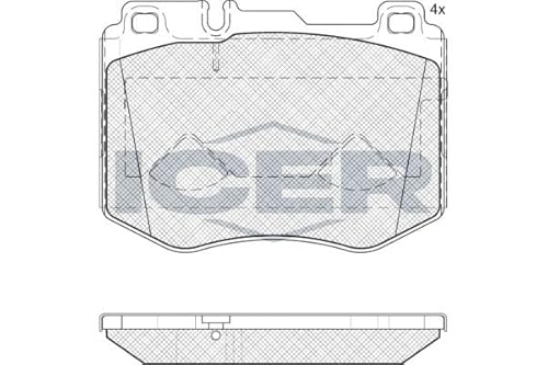 Icer 182195 Bremsbeläge von ICER