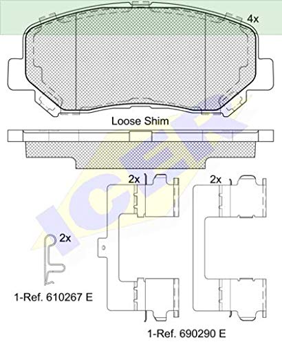 Icer 182196 Bremsbeläge von ICER