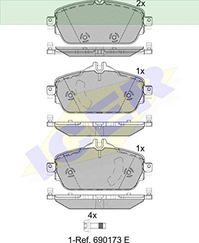 Icer 182212 Bremsbeläge von ICER
