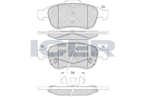 Icer 182228 Bremsbeläge von ICER