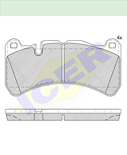 Icer 182260 Bremsbelagsatz von ICER