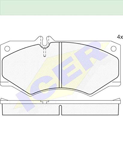 Icer Brakes 140405 Bremsbelagsatz, Scheibenbremse von ICER