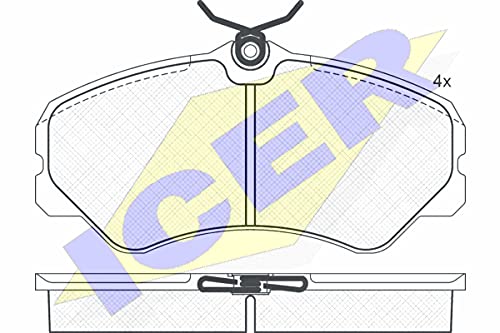 Icer Brakes 140783 Bremsbelagsatz, Scheibenbremse - (4-teilig) von ICER