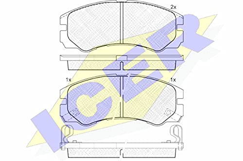 Icer Brakes 140990 Bremsbelagsatz, Scheibenbremse von ICER