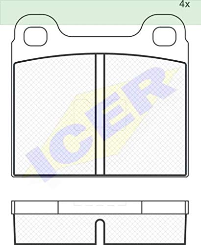 Icer Brakes 180169 Bremsbelagsatz, Scheibenbremse von ICER