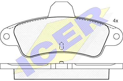 Icer Brakes 180918 Bremsbelagsatz, Scheibenbremse von ICER